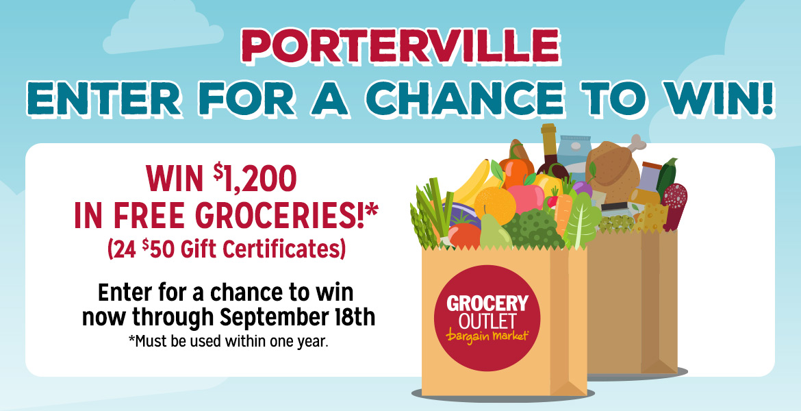 Enter for a chance to win $1,200 in free groceries