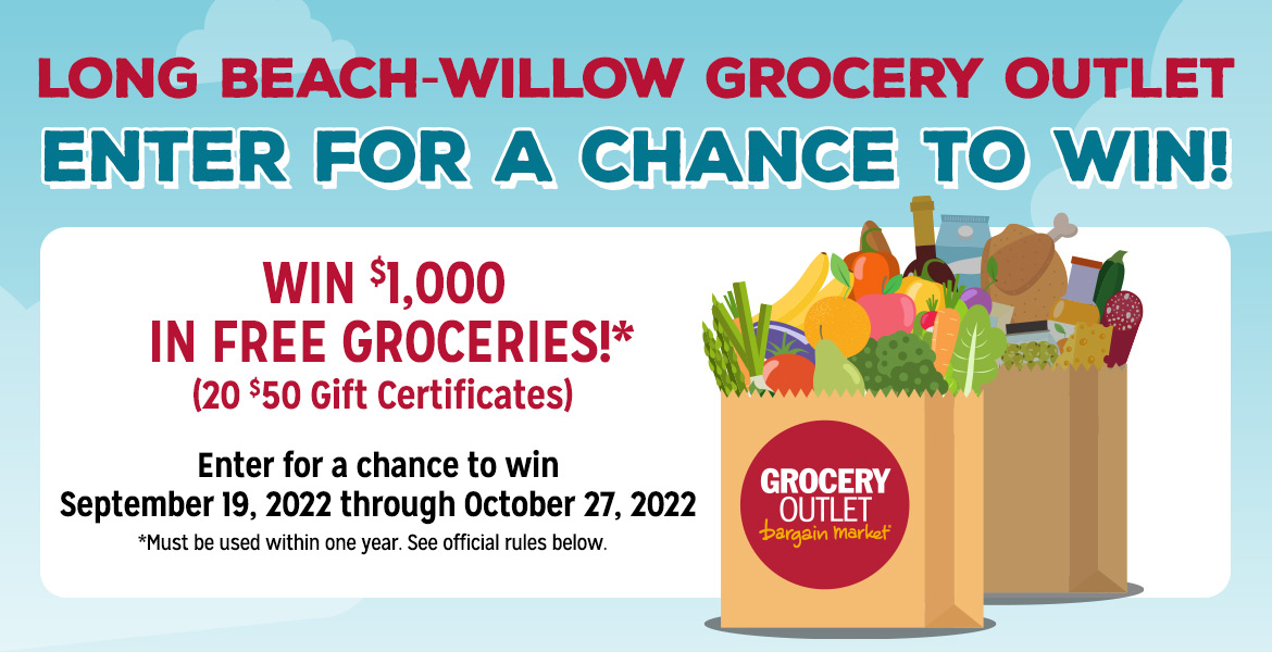 Enter for a chance to win $1,000 in free groceries