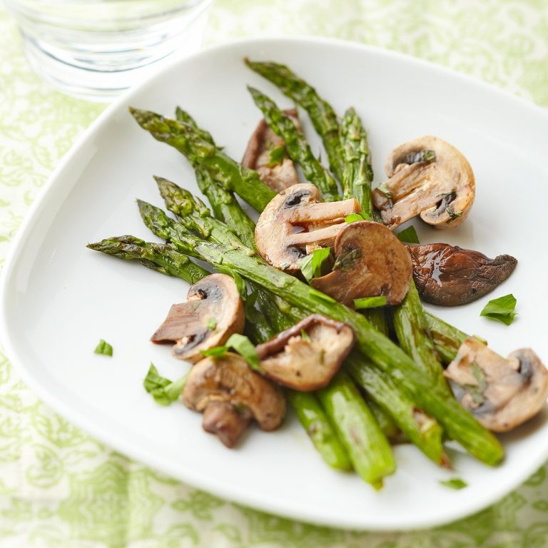 Spring Asparagus and Wild Mushrooms