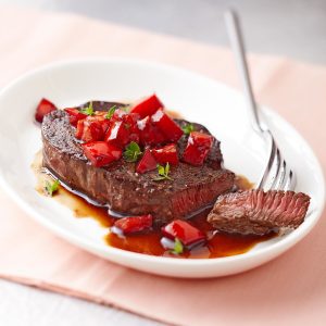Beef Tenderloin with Balsamic Tomatoes