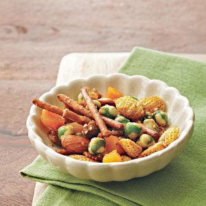 Sweet and Spicy Wasabi Snack Mix