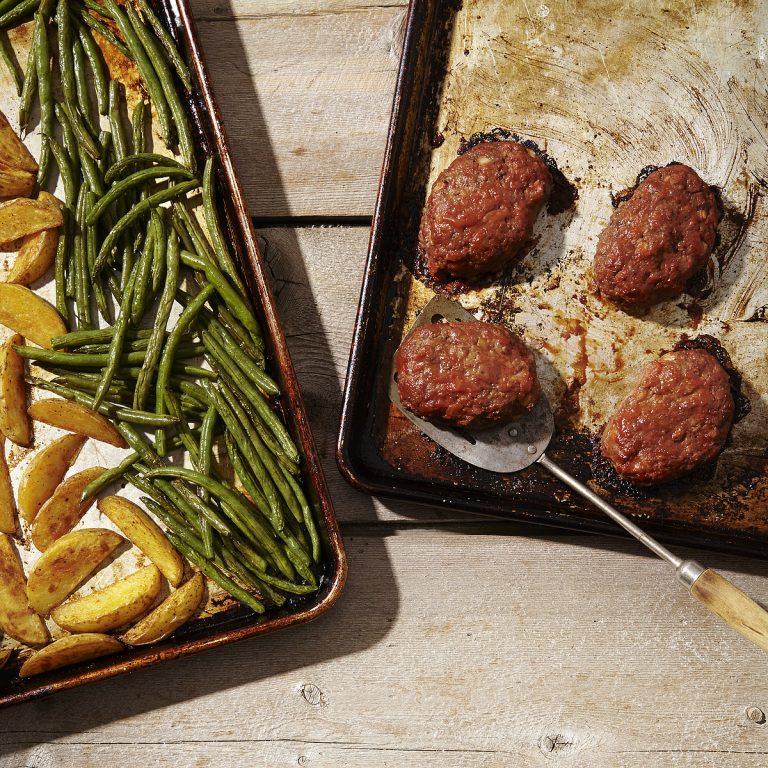 Mini Meatloaves with Green Beans & Potatoes