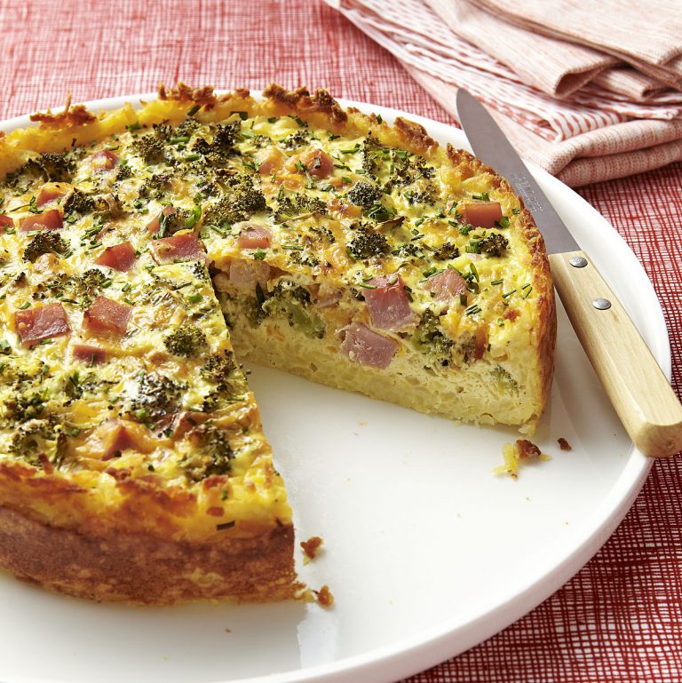Broccoli, Ham & Cheese Quiche