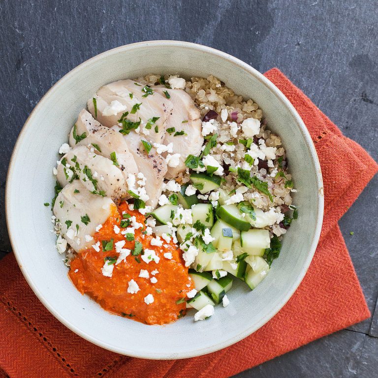 Mediterranean Chicken Quinoa Bowl