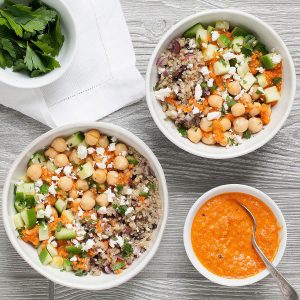 Mediterranean Chickpea Quinoa Bowl