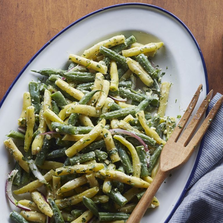 Green Bean Salad with Feta Dressing