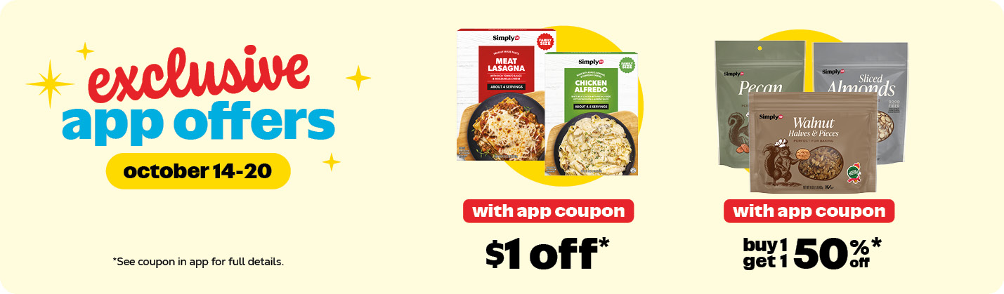 App exclusive offers Oct -20. See coupon in app for full details.